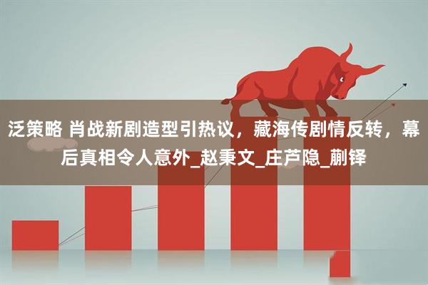 泛策略 肖战新剧造型引热议，藏海传剧情反转，幕后真相令人意外_赵秉文_庄芦隐_蒯铎
